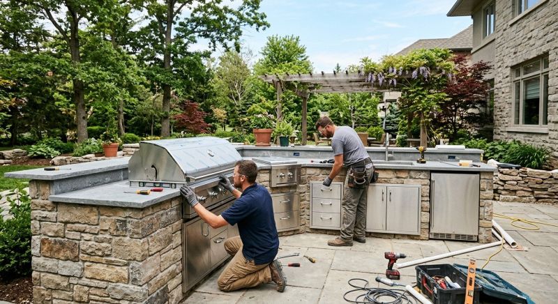 Outdoor Kitchen Construction in Roswell, GA