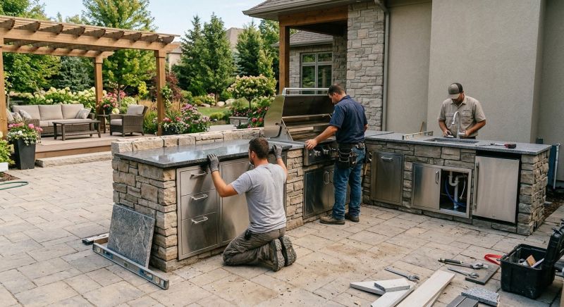 Outdoor Kitchen Installation in Sonoma County, CA