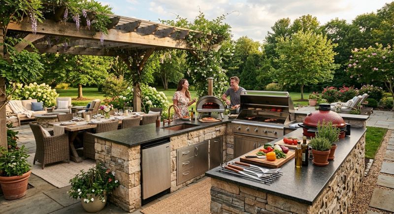 Outdoor Kitchen Installation in Naples, FL