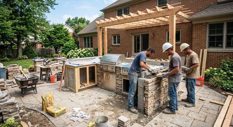Outdoor Kitchen Renovation in Alpharetta, GA