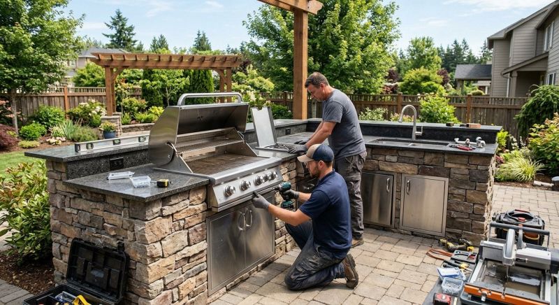 Outdoor Kitchen Installation in Cypress, TX